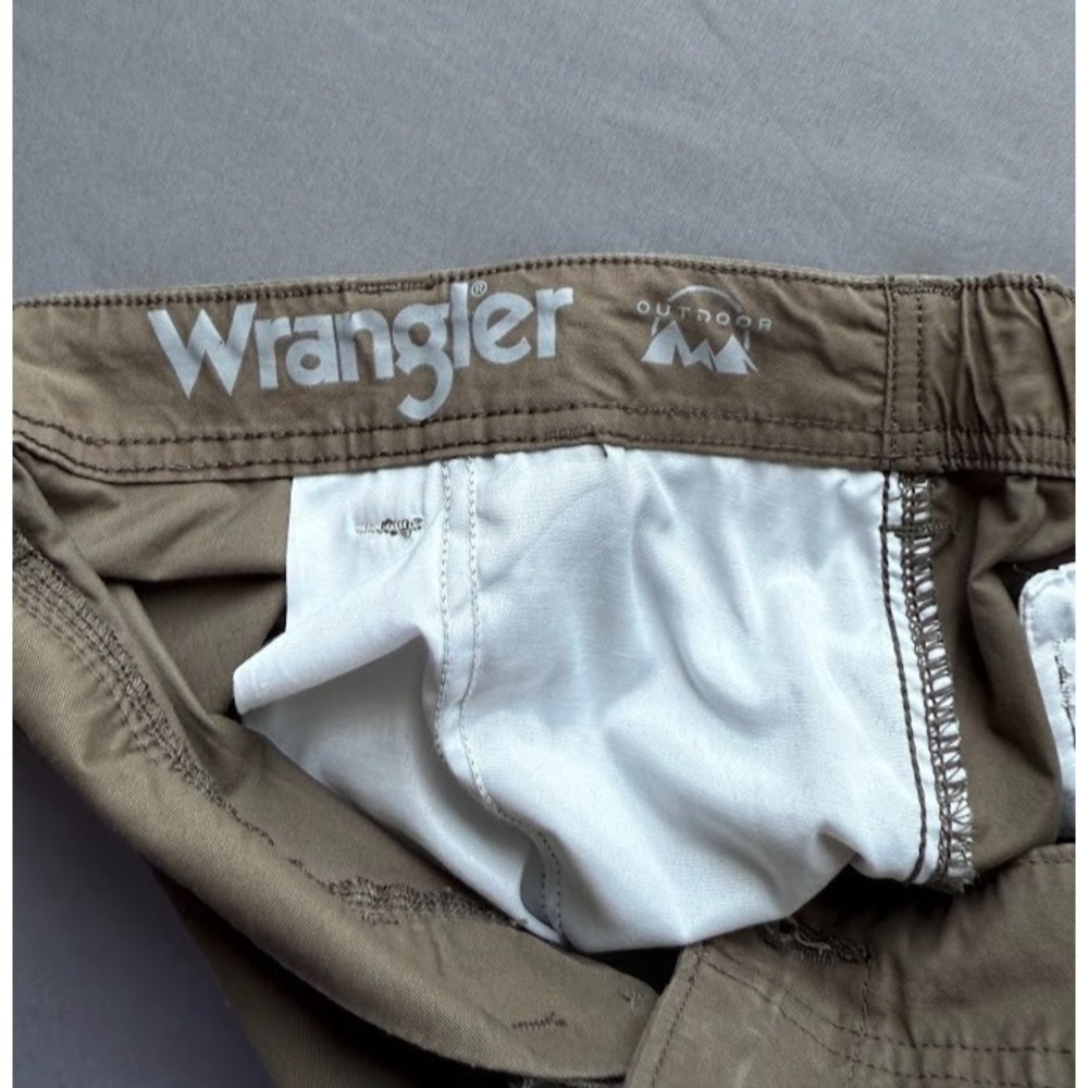 Wrangler Outdoor Shorts Men 36 Brown Performance Stretch‎ Pockets Hiking Casual - Picture 10 of 14